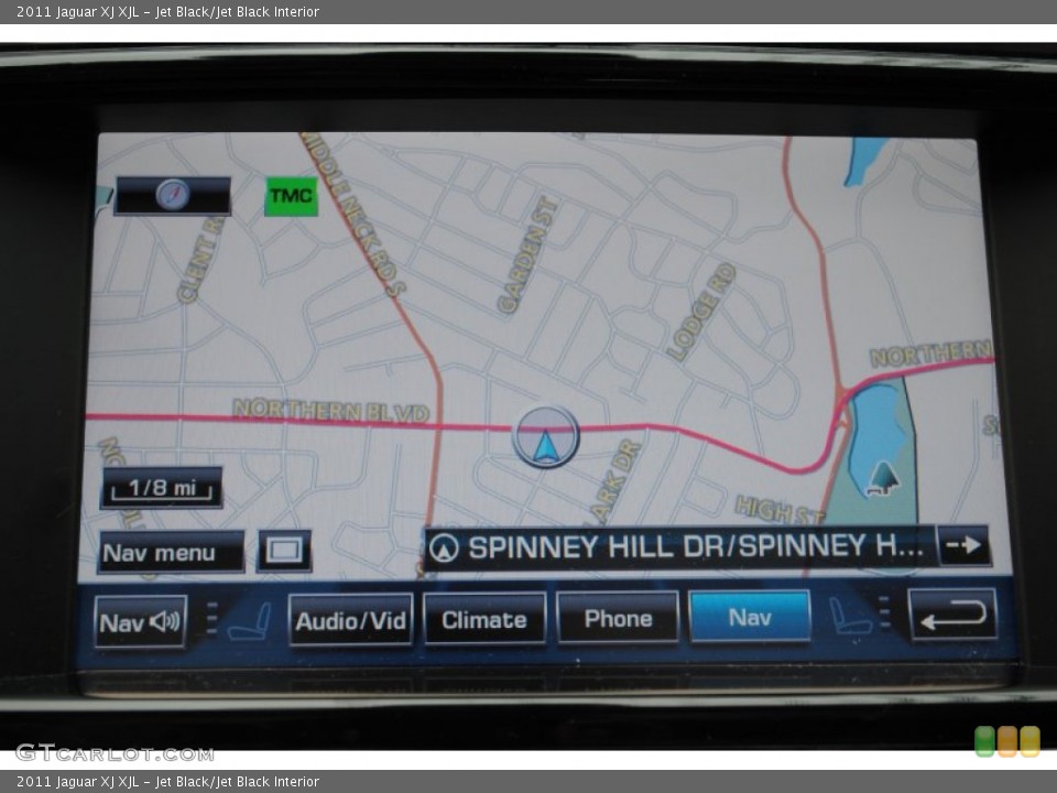 Jet Black/Jet Black Interior Navigation for the 2011 Jaguar XJ XJL #60194104