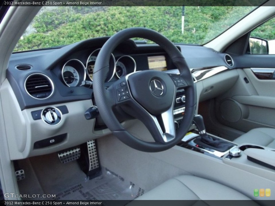 Almond Beige Interior Photo for the 2012 Mercedes-Benz C 250 Sport #60194563