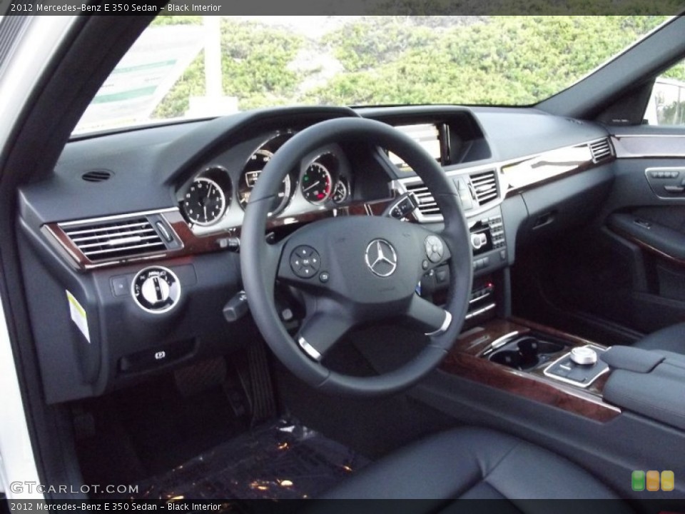 Black Interior Dashboard for the 2012 Mercedes-Benz E 350 Sedan #60195319