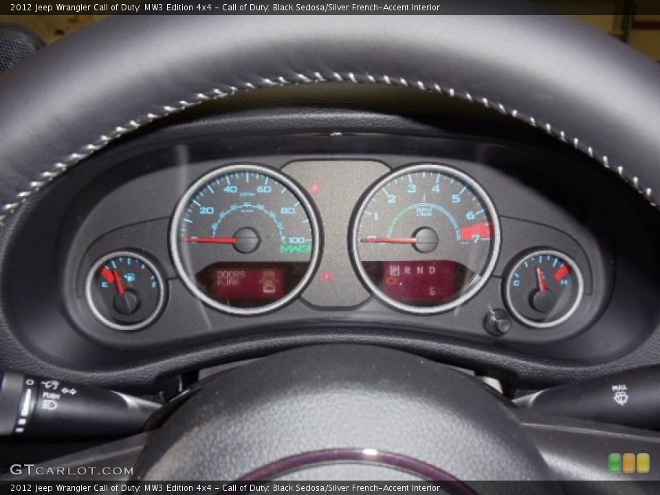Call of Duty: Black Sedosa/Silver French-Accent Interior Gauges for the 2012 Jeep Wrangler Call of Duty: MW3 Edition 4x4 #60197977