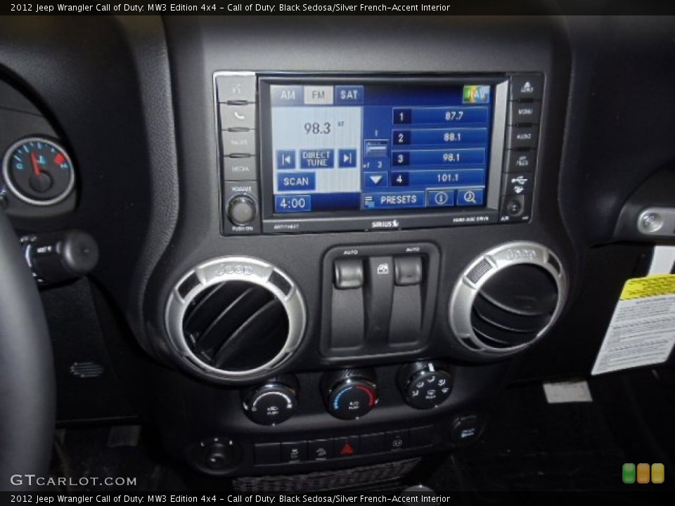 Call of Duty: Black Sedosa/Silver French-Accent Interior Controls for the 2012 Jeep Wrangler Call of Duty: MW3 Edition 4x4 #60197983