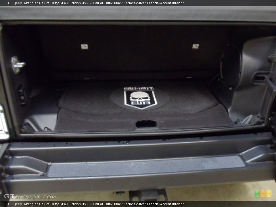 Call of Duty: Black Sedosa/Silver French-Accent Interior Trunk for the 2012 Jeep Wrangler Call of Duty: MW3 Edition 4x4 #60198073