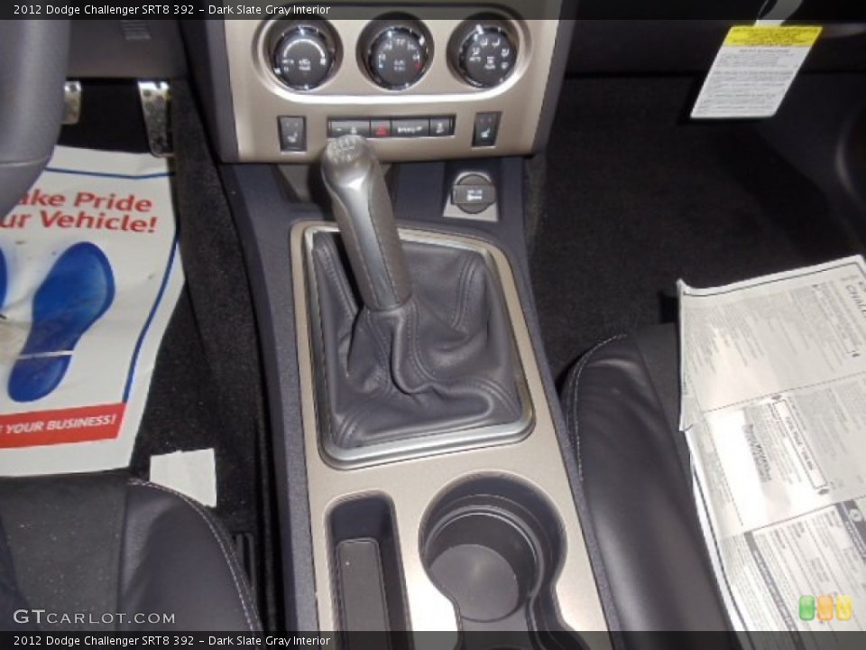 Dark Slate Gray Interior Transmission for the 2012 Dodge Challenger SRT8 392 #60198292