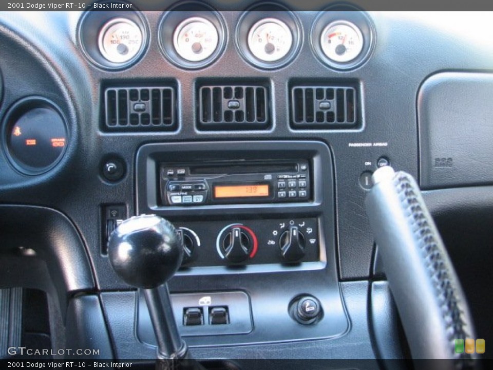 Black Interior Controls for the 2001 Dodge Viper RT-10 #60198388