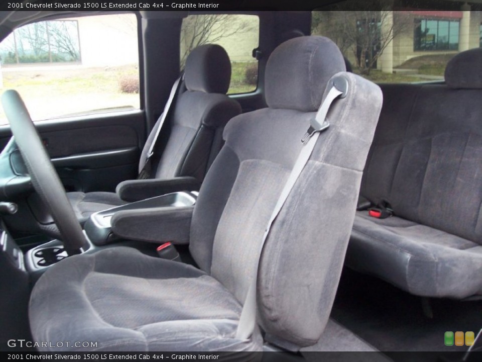 Graphite Interior Photo for the 2001 Chevrolet Silverado 1500 LS Extended Cab 4x4 #60199519