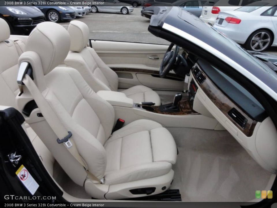 Cream Beige Interior Photo for the 2008 BMW 3 Series 328i Convertible #60200212