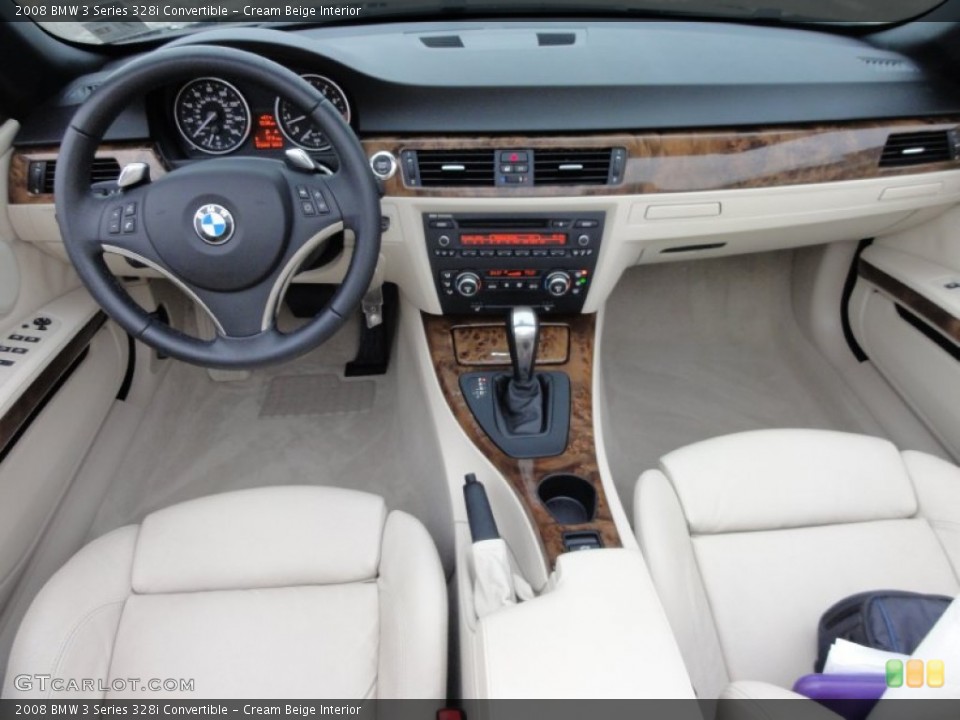 Cream Beige Interior Dashboard for the 2008 BMW 3 Series 328i Convertible #60200329