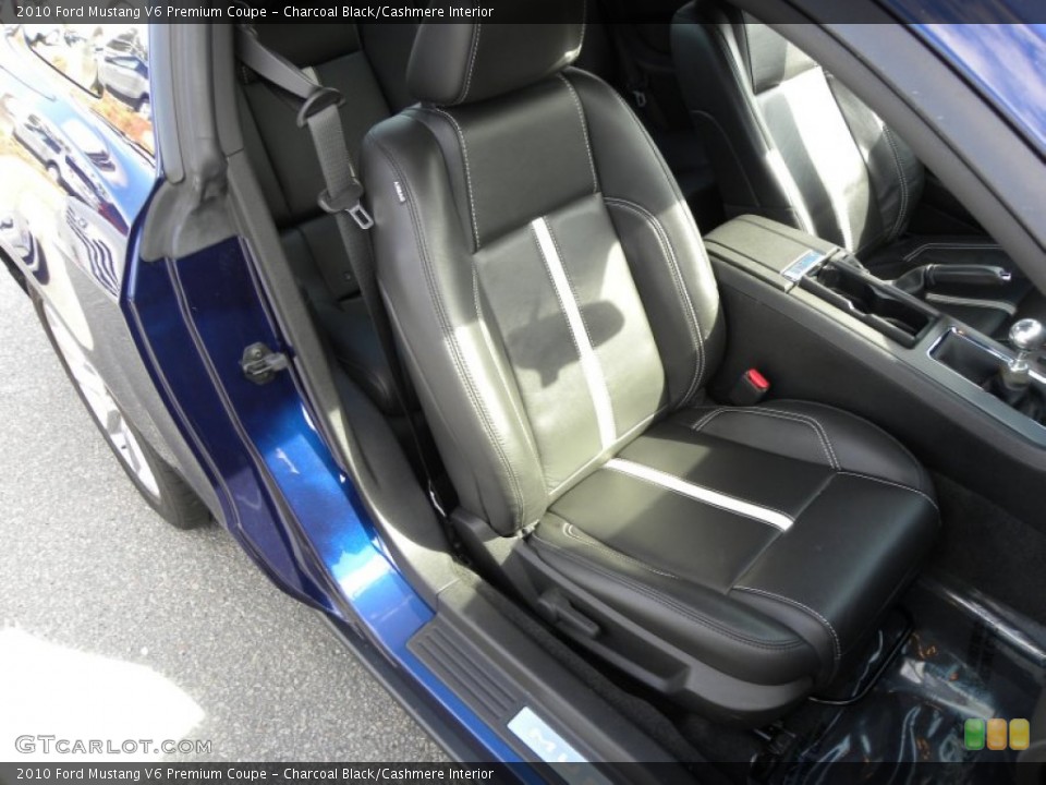 Charcoal Black/Cashmere Interior Photo for the 2010 Ford Mustang V6 Premium Coupe #60200380