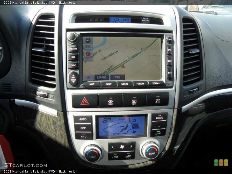 Black Interior Navigation for the 2008 Hyundai Santa Fe Limited 4WD #60201109