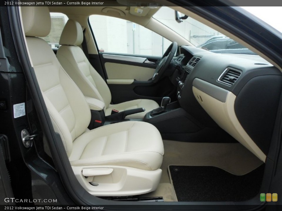 Cornsilk Beige Interior Photo for the 2012 Volkswagen Jetta TDI Sedan #60201149
