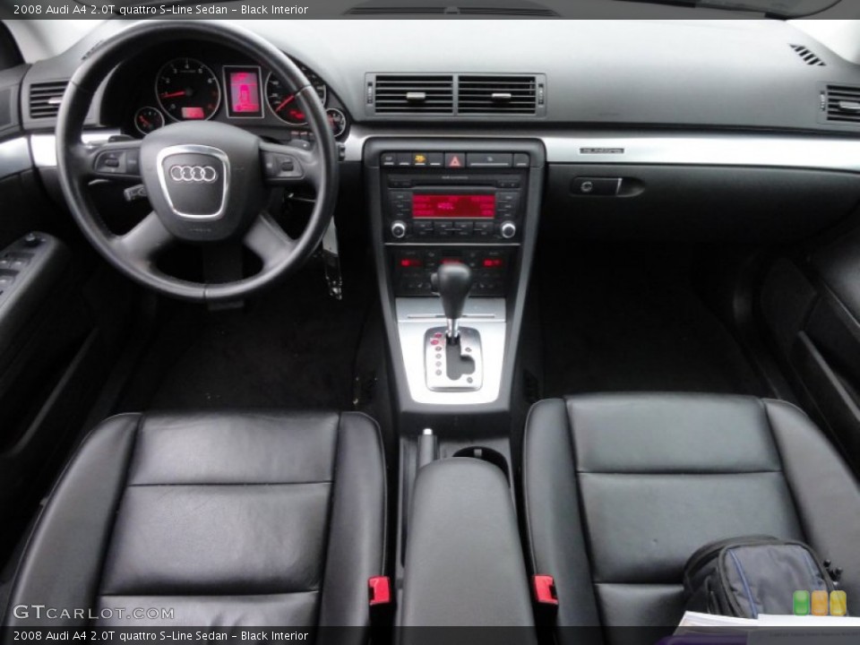 Black Interior Dashboard for the 2008 Audi A4 2.0T quattro S-Line Sedan #60201556