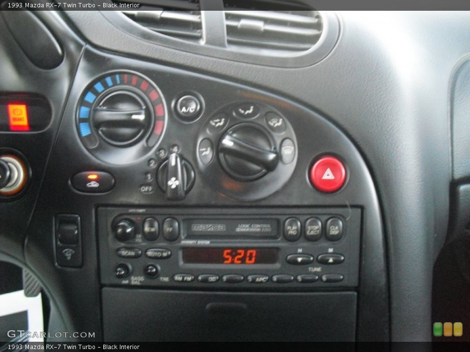 Black Interior Controls for the 1993 Mazda RX-7 Twin Turbo #60202327