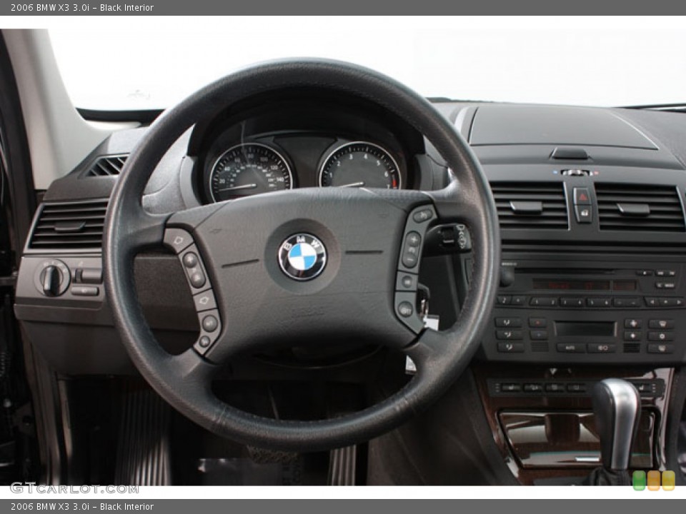 Black Interior Steering Wheel for the 2006 BMW X3 3.0i #60203146