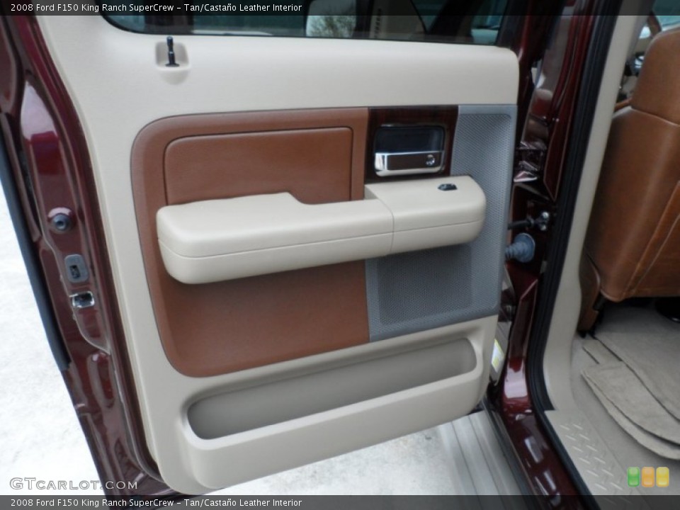 Tan/Castaño Leather Interior Door Panel for the 2008 Ford F150 King Ranch SuperCrew #60205192