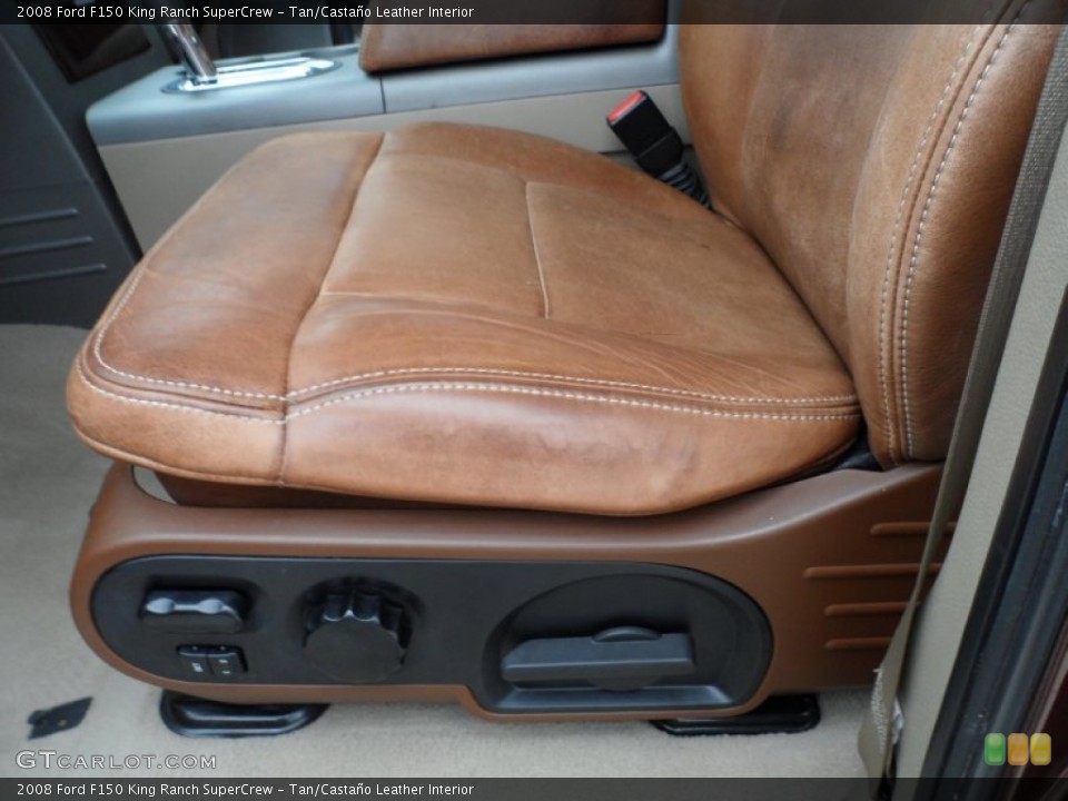 Tan/Castaño Leather Interior Front Seat for the 2008 Ford F150 King Ranch SuperCrew #60205213