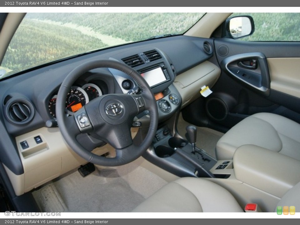 Sand Beige Interior Photo for the 2012 Toyota RAV4 V6 Limited 4WD #60205876