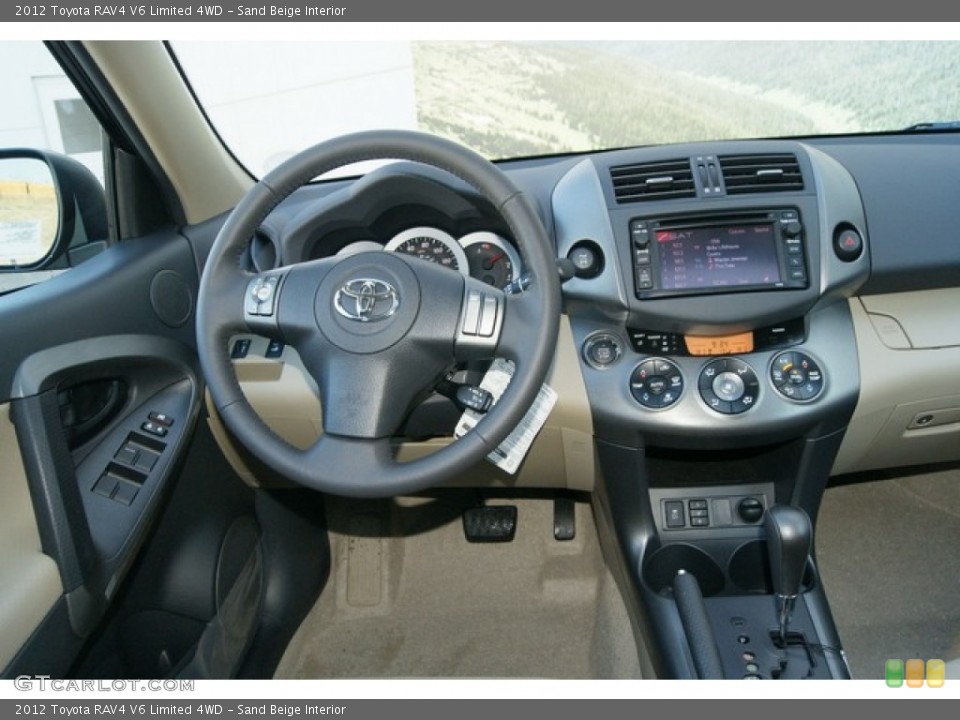 Sand Beige Interior Dashboard for the 2012 Toyota RAV4 V6 Limited 4WD #60205936