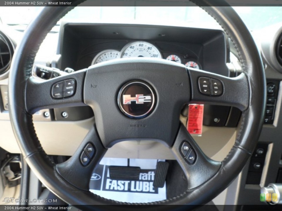 Wheat Interior Steering Wheel for the 2004 Hummer H2 SUV #60206116