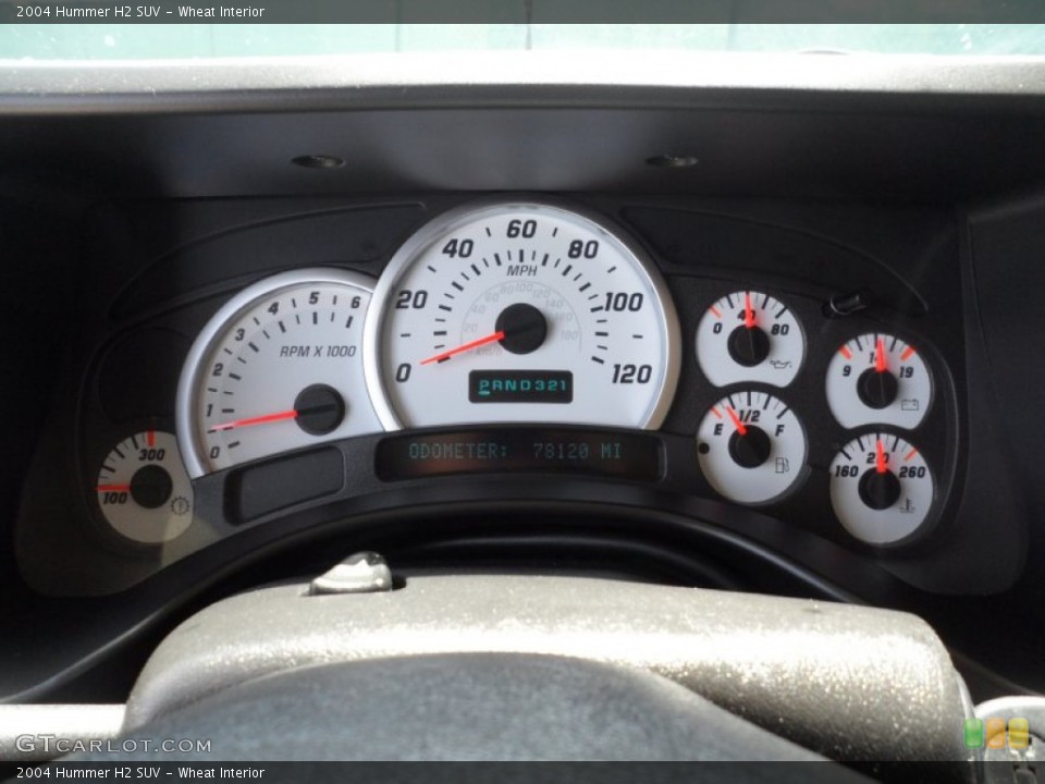 Wheat Interior Gauges for the 2004 Hummer H2 SUV #60206122