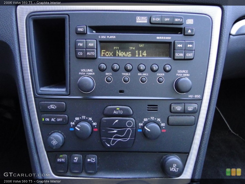 Graphite Interior Controls for the 2006 Volvo S60 T5 #60206218
