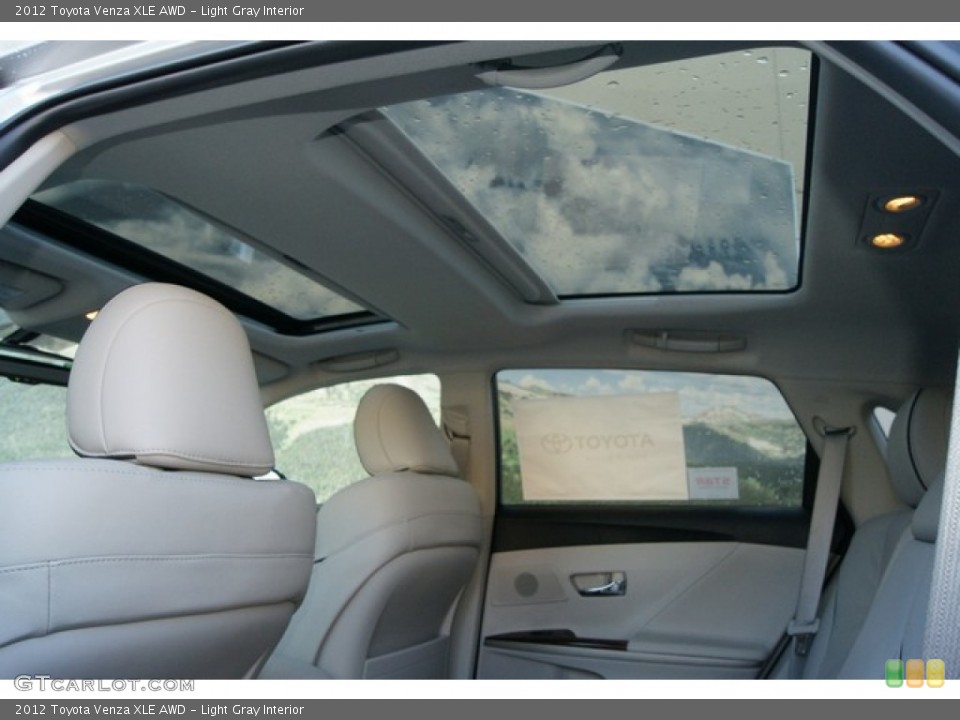 Light Gray Interior Sunroof for the 2012 Toyota Venza XLE AWD #60206353