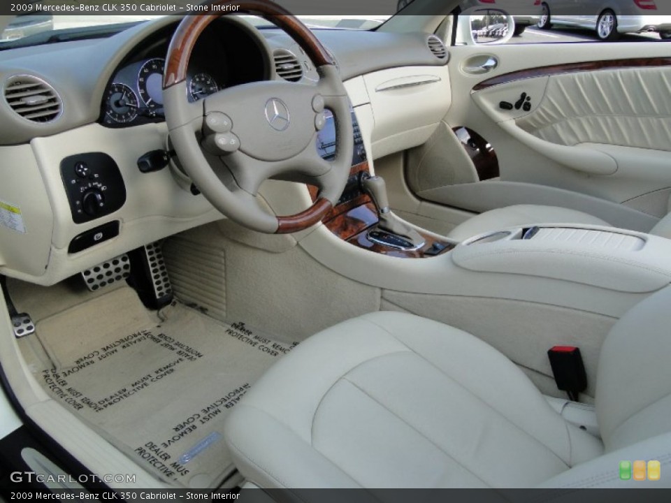 Stone Interior Photo for the 2009 Mercedes-Benz CLK 350 Cabriolet #60207337