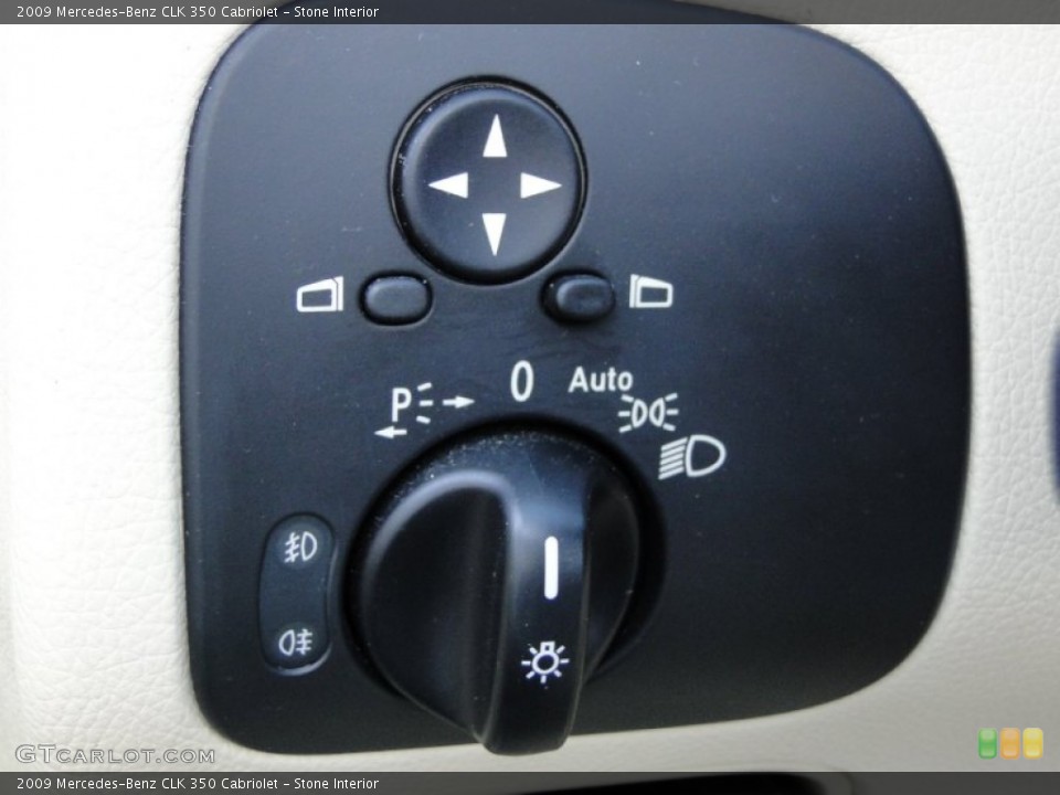 Stone Interior Controls for the 2009 Mercedes-Benz CLK 350 Cabriolet #60207381