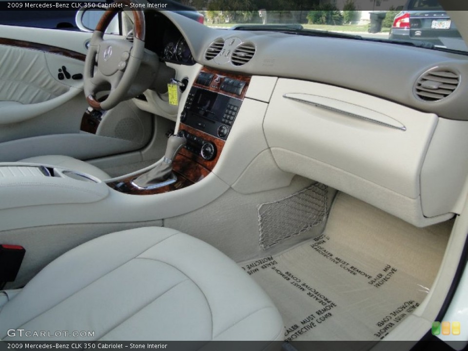 Stone Interior Dashboard for the 2009 Mercedes-Benz CLK 350 Cabriolet #60207436