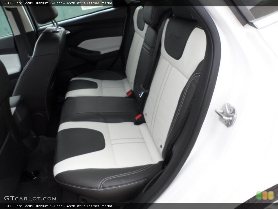 Arctic White Leather Interior Rear Seat for the 2012 Ford Focus Titanium 5-Door #60207874