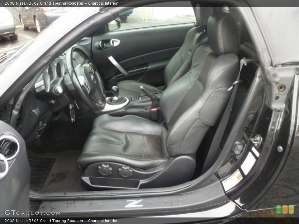 Charcoal Interior Front Seat for the 2008 Nissan 350Z Grand Touring Roadster #60207886