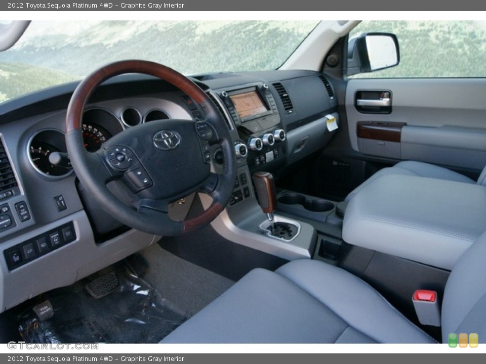 Graphite Gray Interior Photo for the 2012 Toyota Sequoia Platinum 4WD #60207904