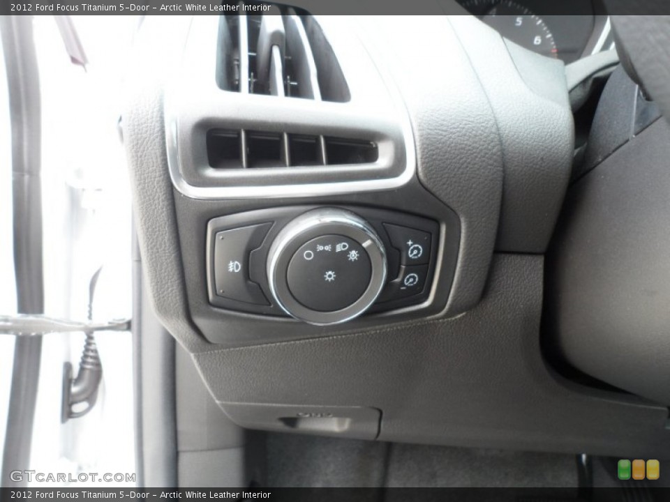 Arctic White Leather Interior Controls for the 2012 Ford Focus Titanium 5-Door #60207977
