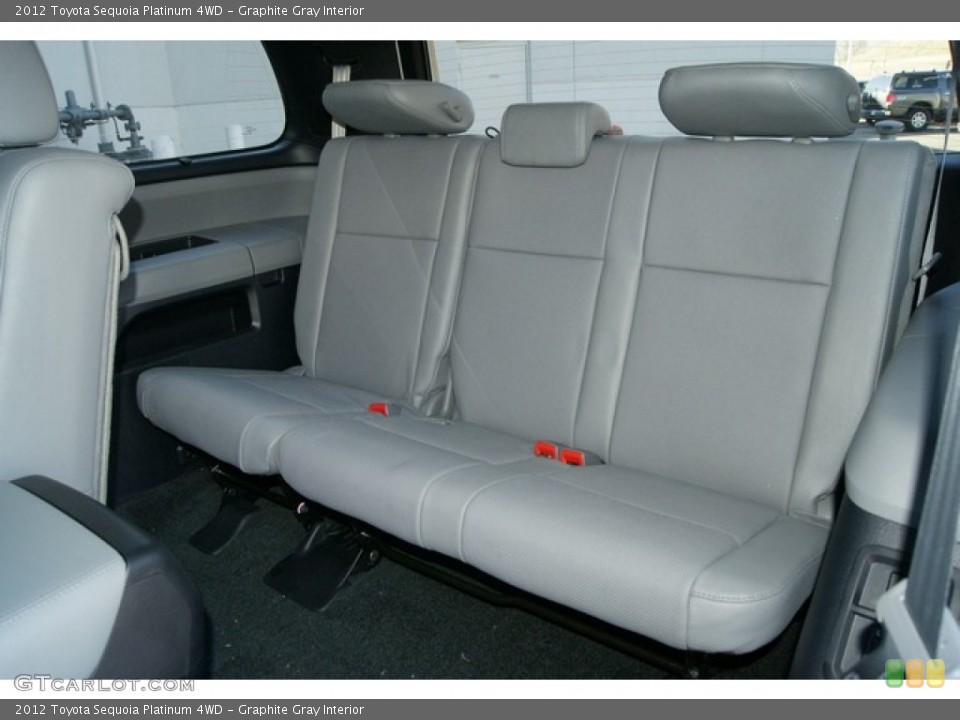 Graphite Gray Interior Rear Seat for the 2012 Toyota Sequoia Platinum 4WD #60207978