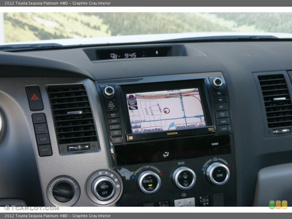 Graphite Gray Interior Navigation for the 2012 Toyota Sequoia Platinum 4WD #60208012