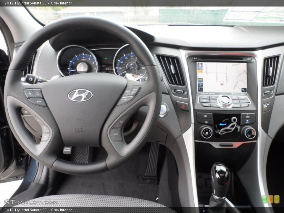 Gray Interior Dashboard for the 2012 Hyundai Sonata SE #60208219