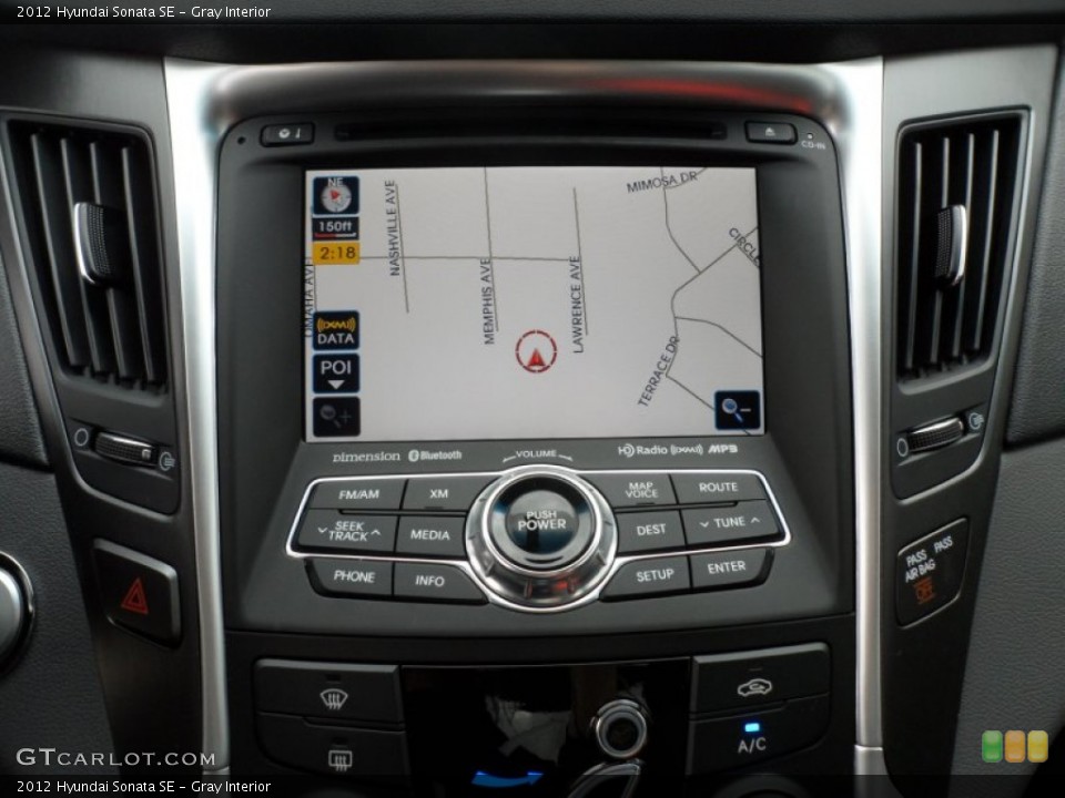 Gray Interior Navigation for the 2012 Hyundai Sonata SE #60208237
