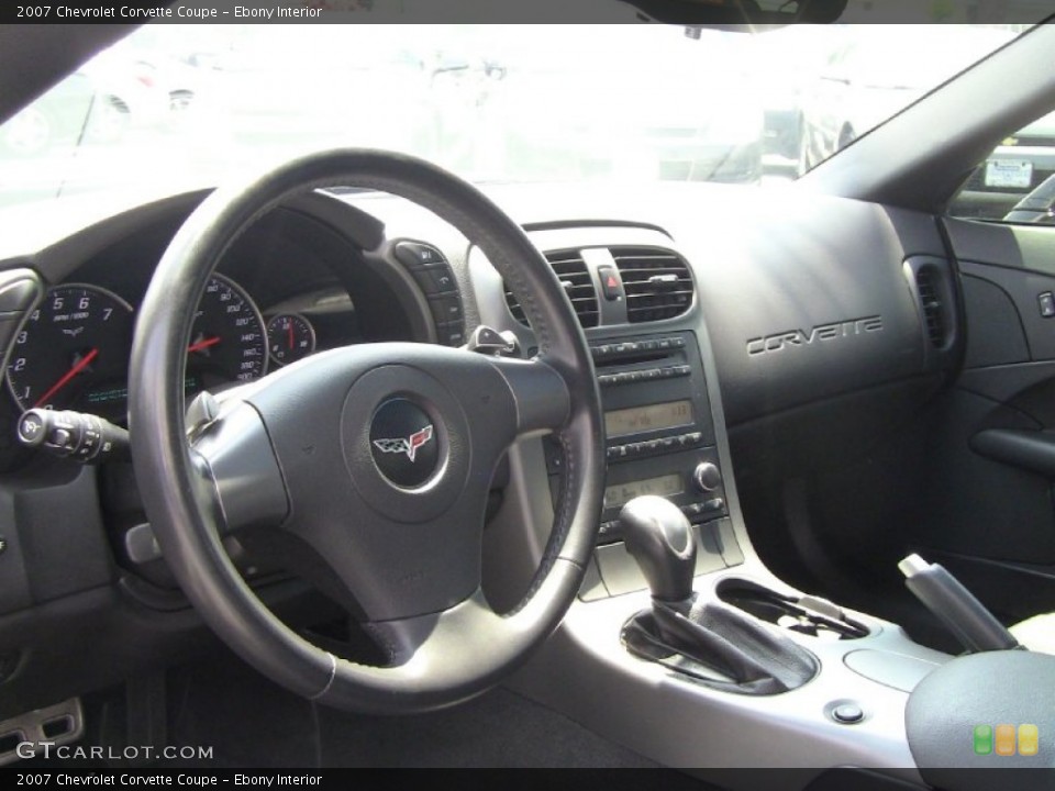 Ebony Interior Dashboard for the 2007 Chevrolet Corvette Coupe #60208261