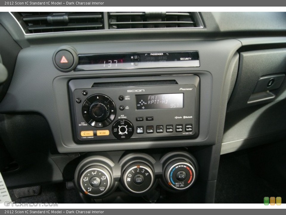 Dark Charcoal Interior Controls for the 2012 Scion tC  #60210409