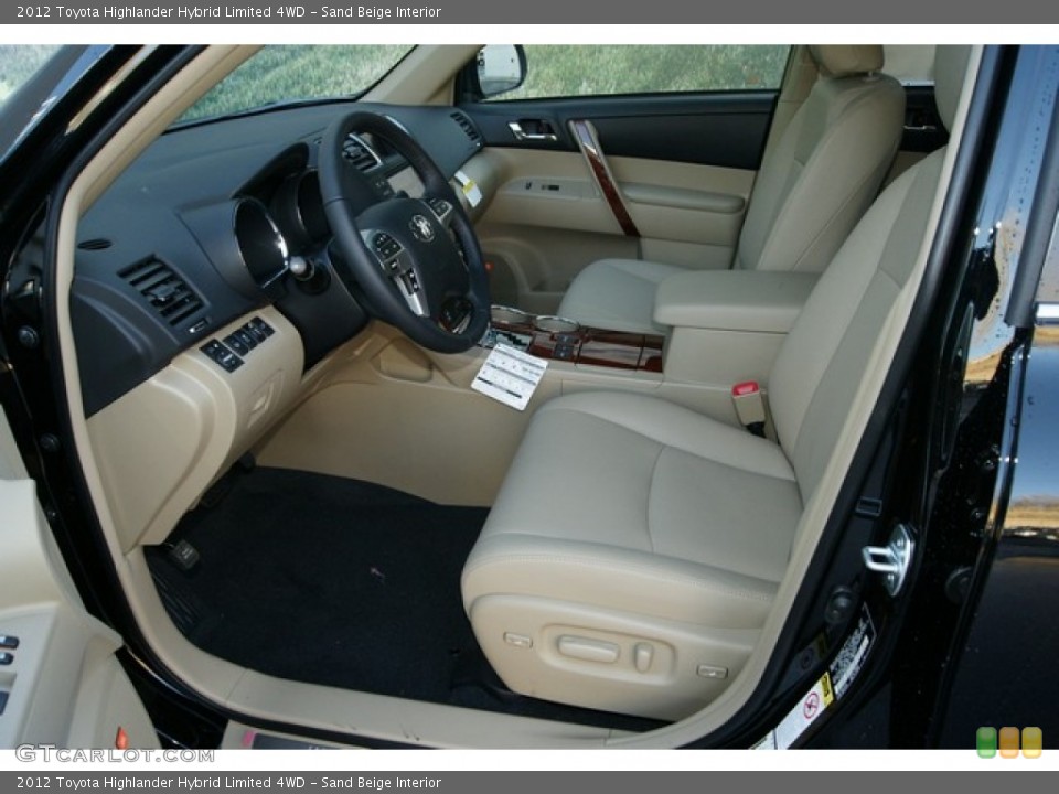 Sand Beige Interior Photo for the 2012 Toyota Highlander Hybrid Limited 4WD #60210614