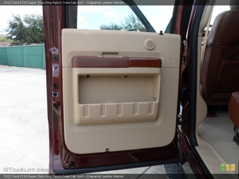 Chaparral Leather Interior Door Panel for the 2012 Ford F250 Super Duty King Ranch Crew Cab 4x4 #60211516