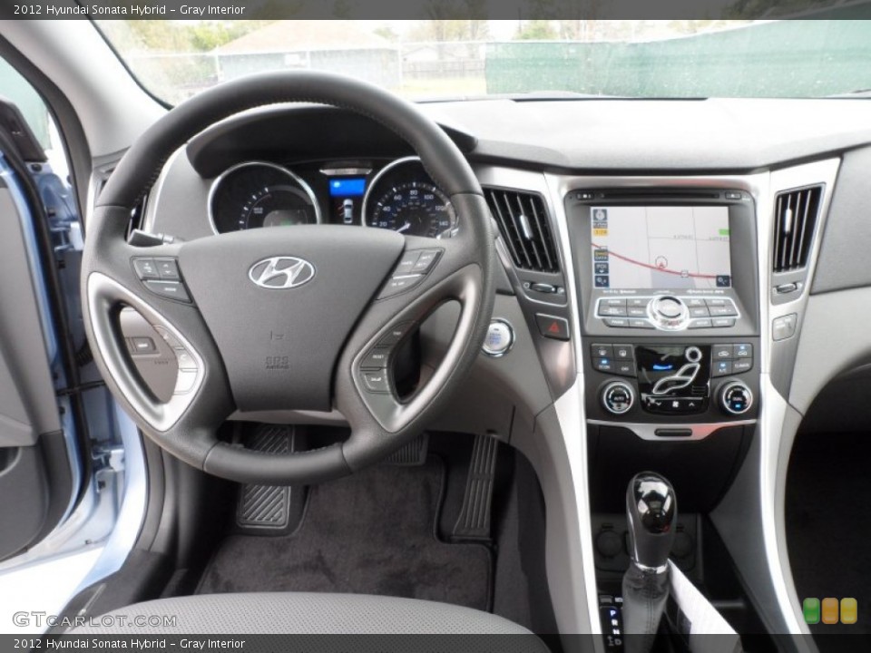 Gray Interior Dashboard for the 2012 Hyundai Sonata Hybrid #60211939