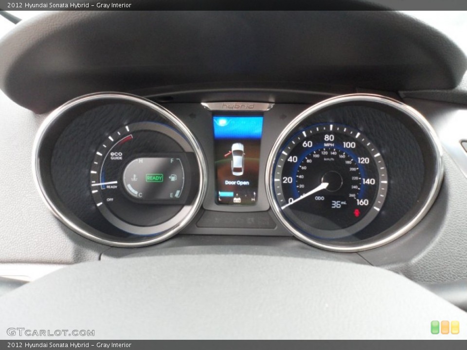 Gray Interior Gauges for the 2012 Hyundai Sonata Hybrid #60212010