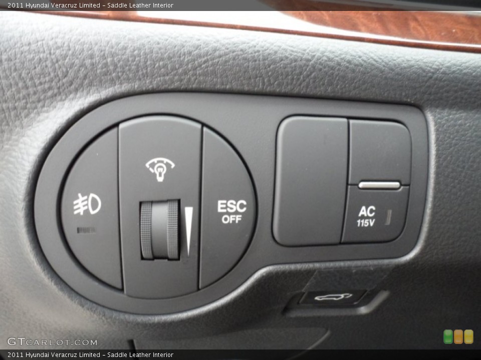 Saddle Leather Interior Controls for the 2011 Hyundai Veracruz Limited #60212176