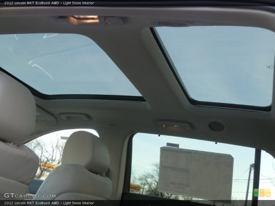 Light Stone Interior Sunroof for the 2012 Lincoln MKT EcoBoost AWD #60214075