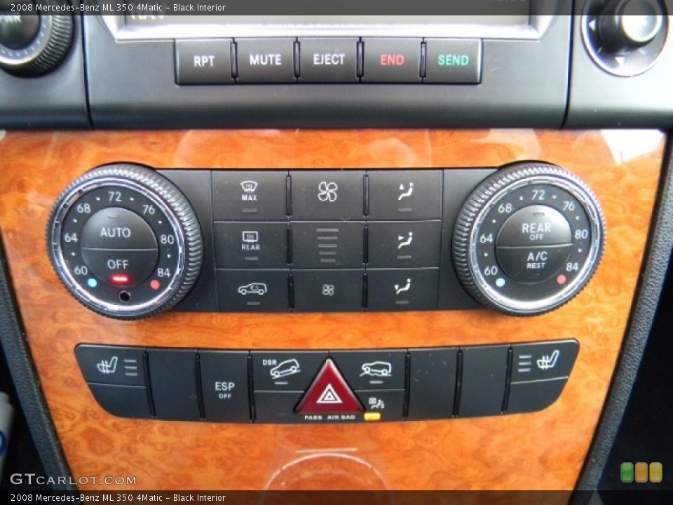 Black Interior Controls for the 2008 Mercedes-Benz ML 350 4Matic #60214540