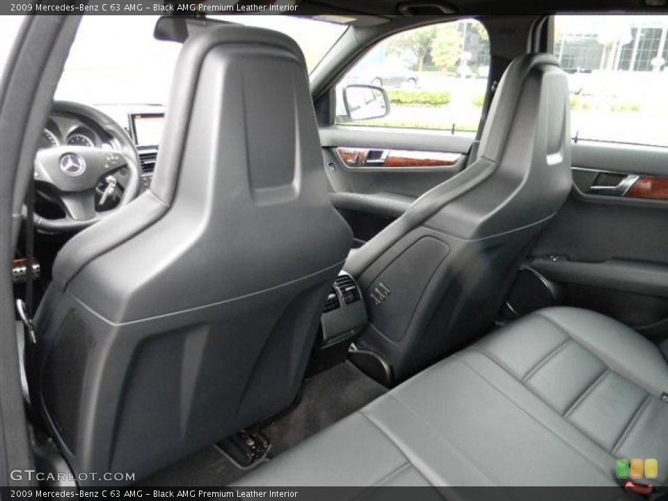 Black AMG Premium Leather Interior Photo for the 2009 Mercedes-Benz C 63 AMG #60214696