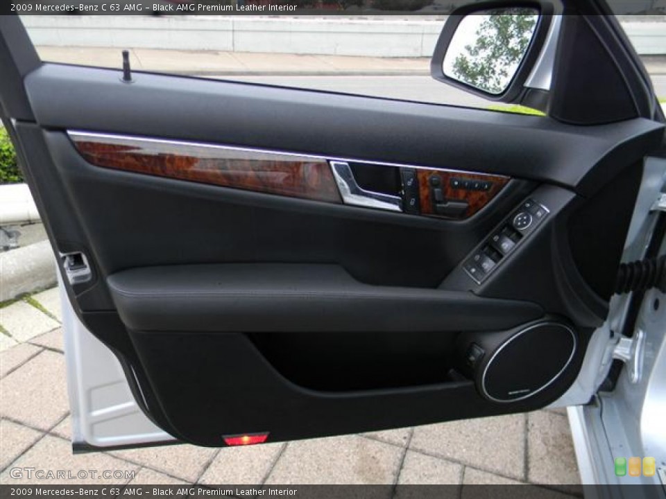 Black AMG Premium Leather Interior Door Panel for the 2009 Mercedes-Benz C 63 AMG #60214723