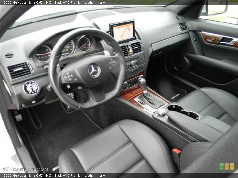 Black AMG Premium Leather Interior Prime Interior for the 2009 Mercedes-Benz C 63 AMG #60214729