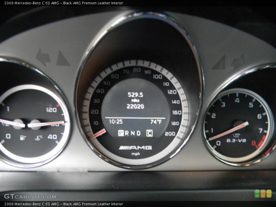 Black AMG Premium Leather Interior Gauges for the 2009 Mercedes-Benz C 63 AMG #60214837