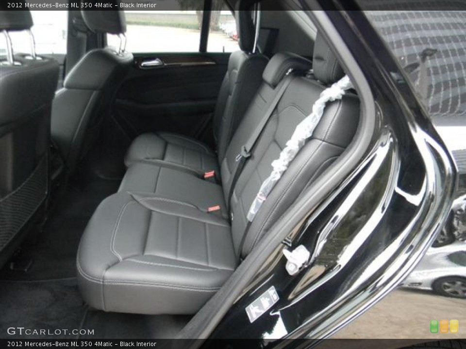 Black Interior Rear Seat for the 2012 Mercedes-Benz ML 350 4Matic #60215561